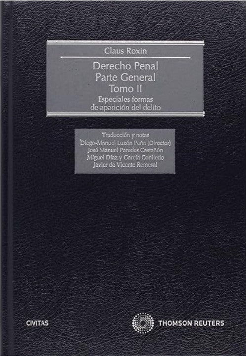 DERECHO PENAL PARTE GENERAL TOMO I -II