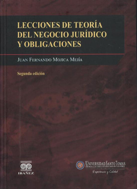 Lecciones de Teoría del Negocio Jurídico y Obligaciones